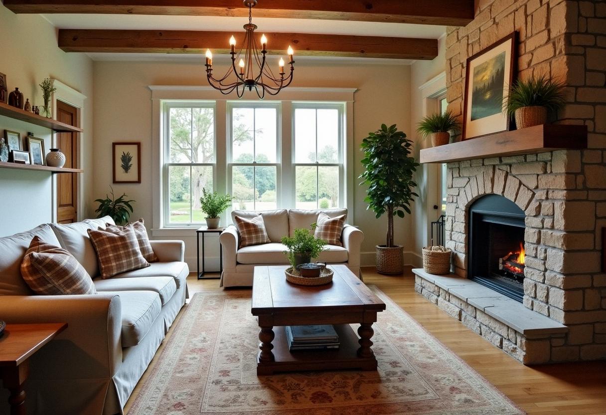 living room decor farmhouse