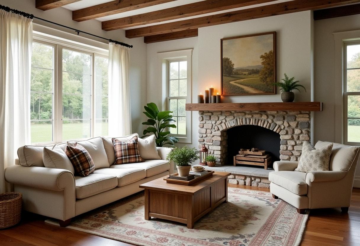 living room decor farmhouse