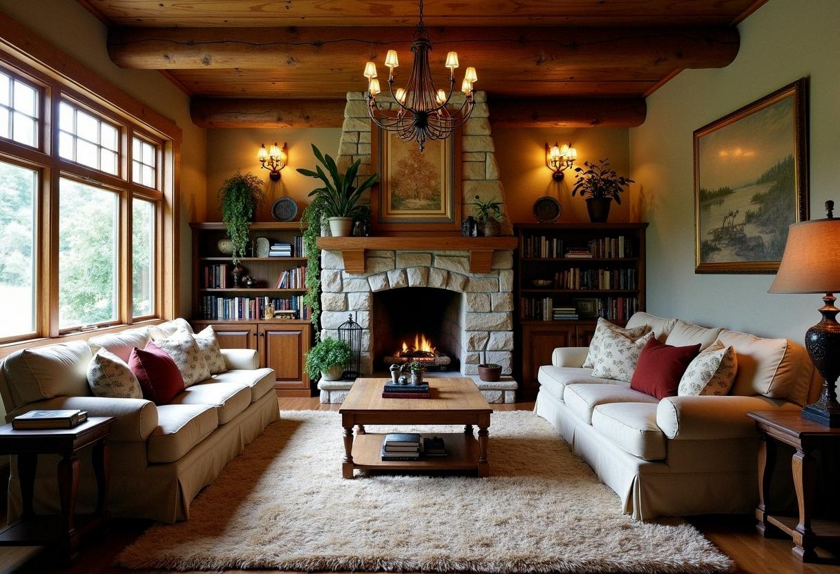 living room decor rustic