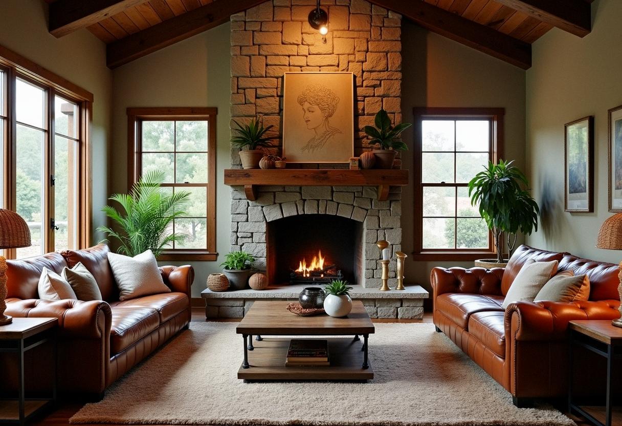 living room decor rustic