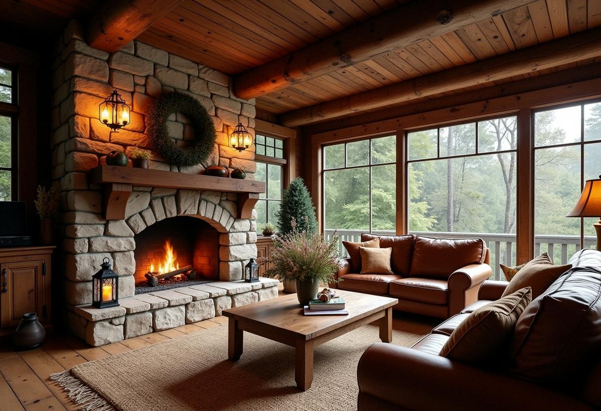 living room decor rustic