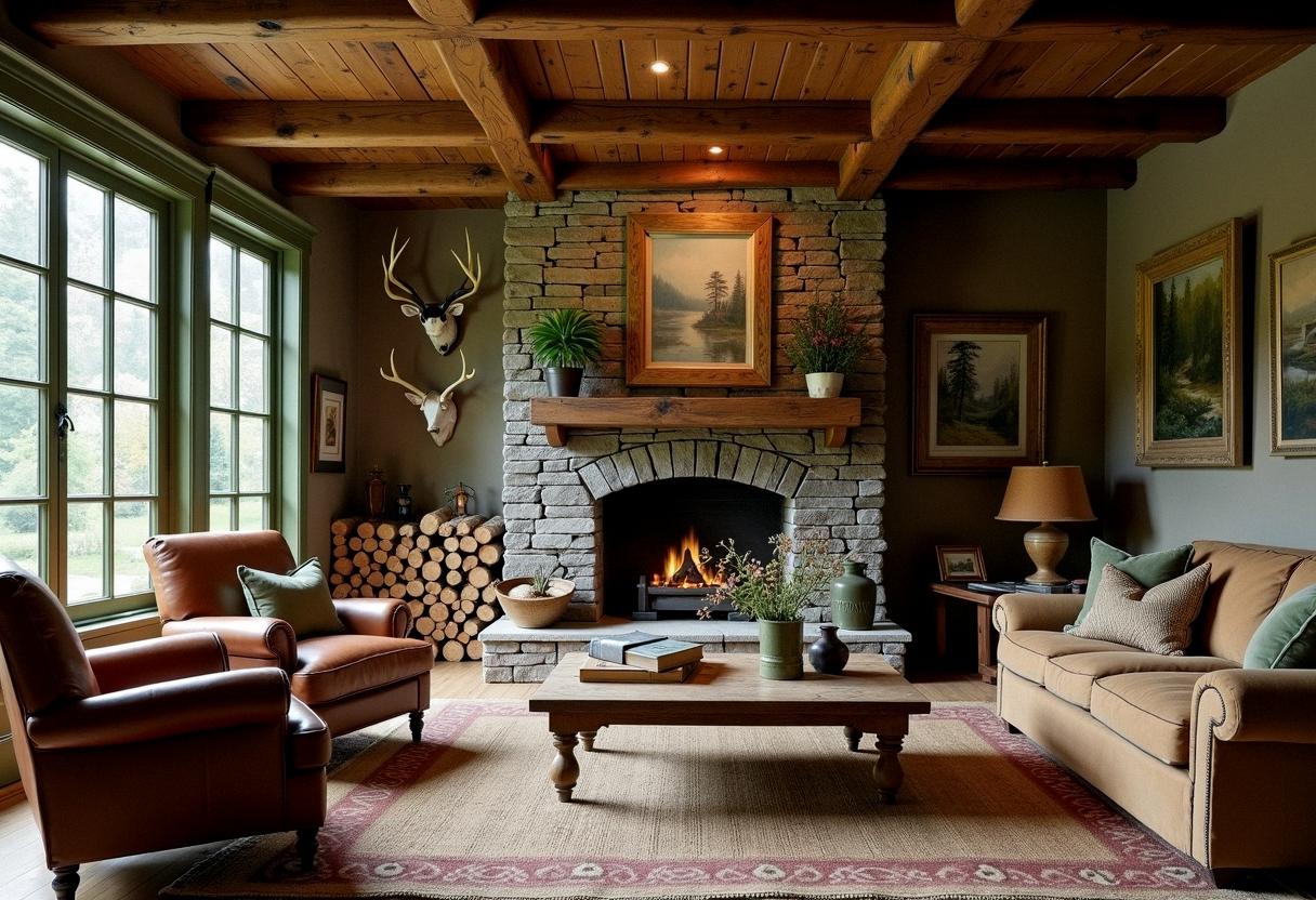living room decor rustic