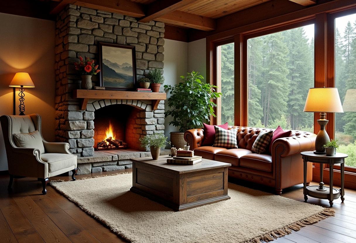 living room decor rustic