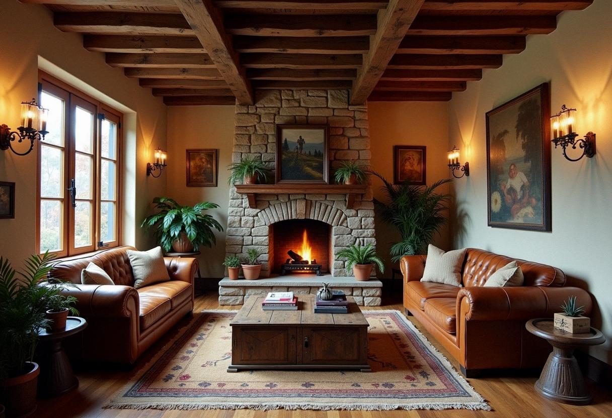 living room decor rustic