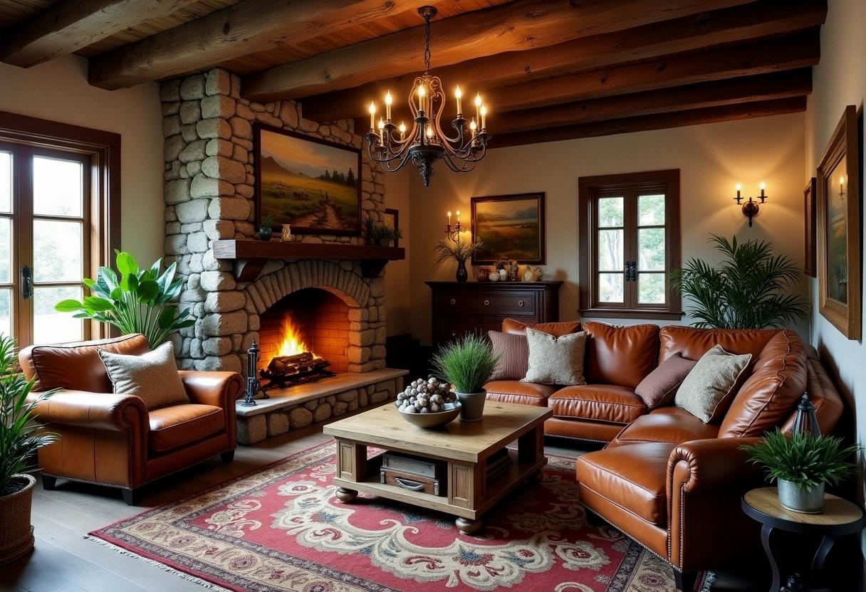 living room decor rustic