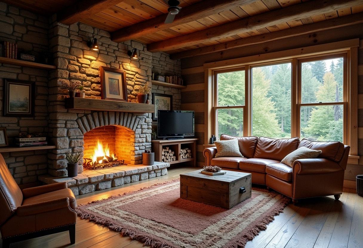 living room decor rustic