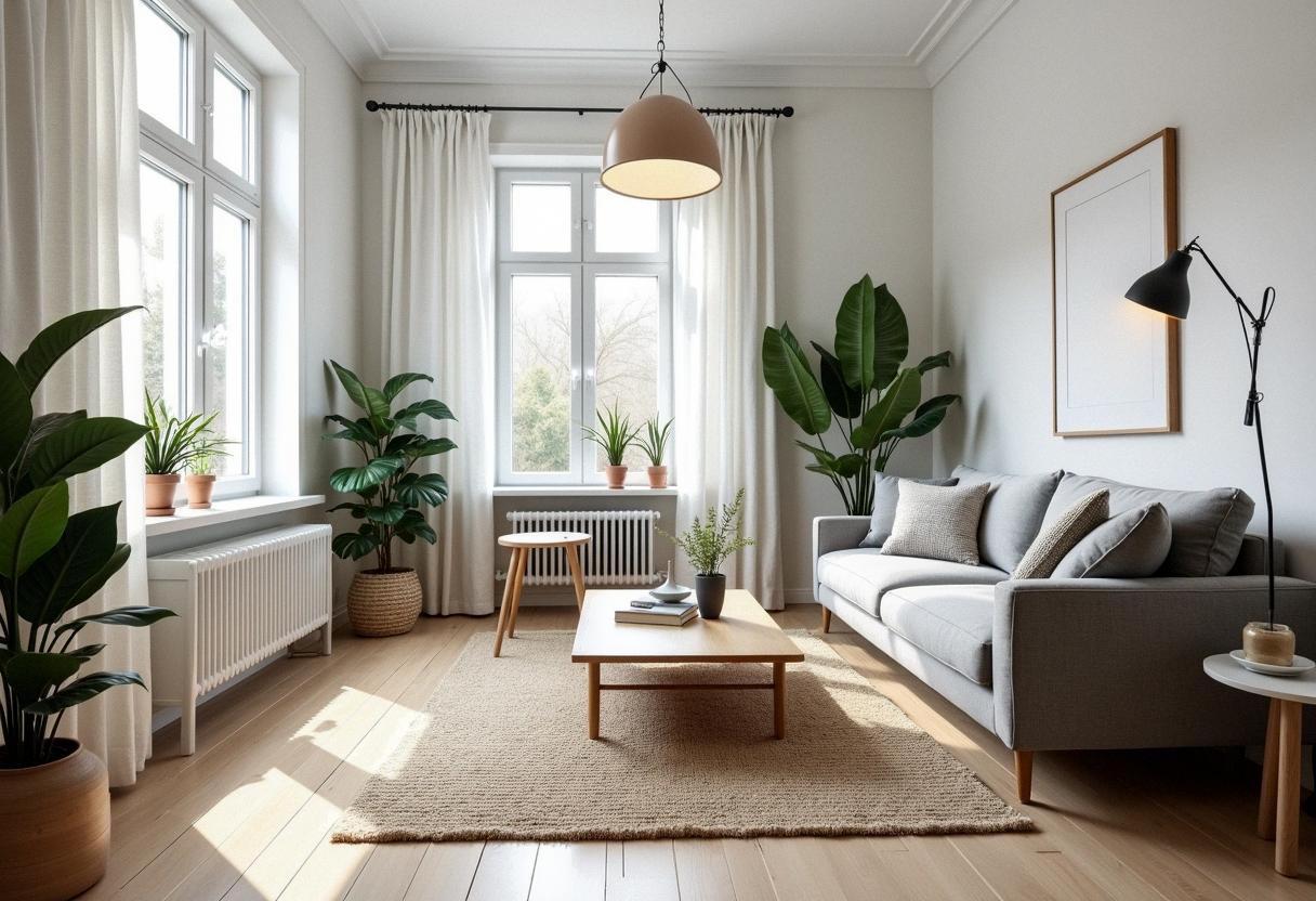 living room decor scandinavian
