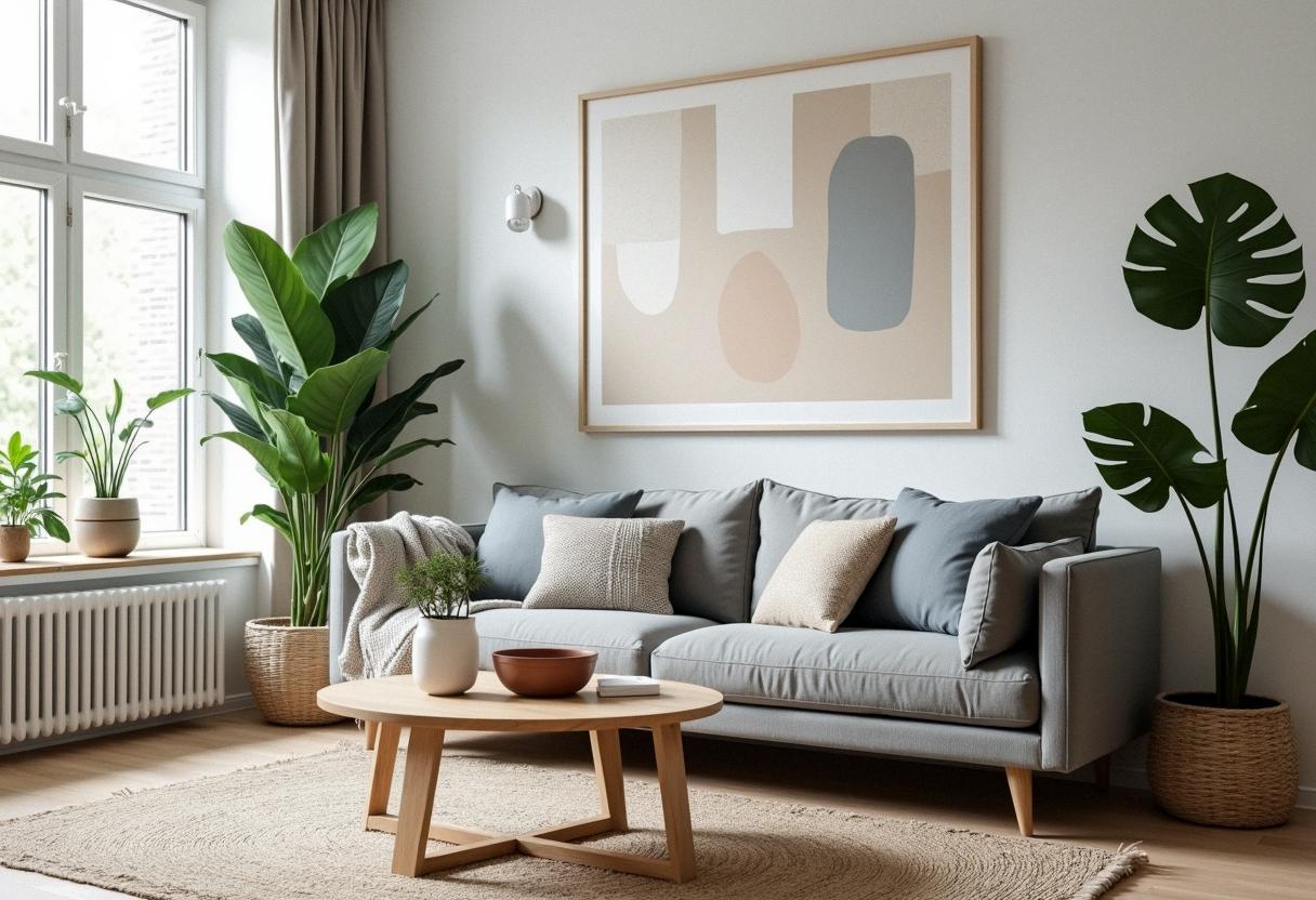living room decor scandinavian