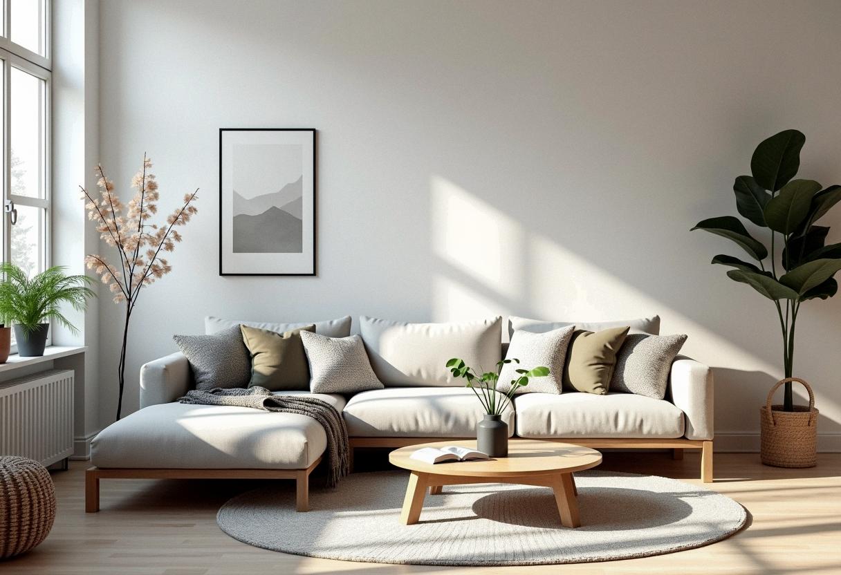 living room decor scandinavian