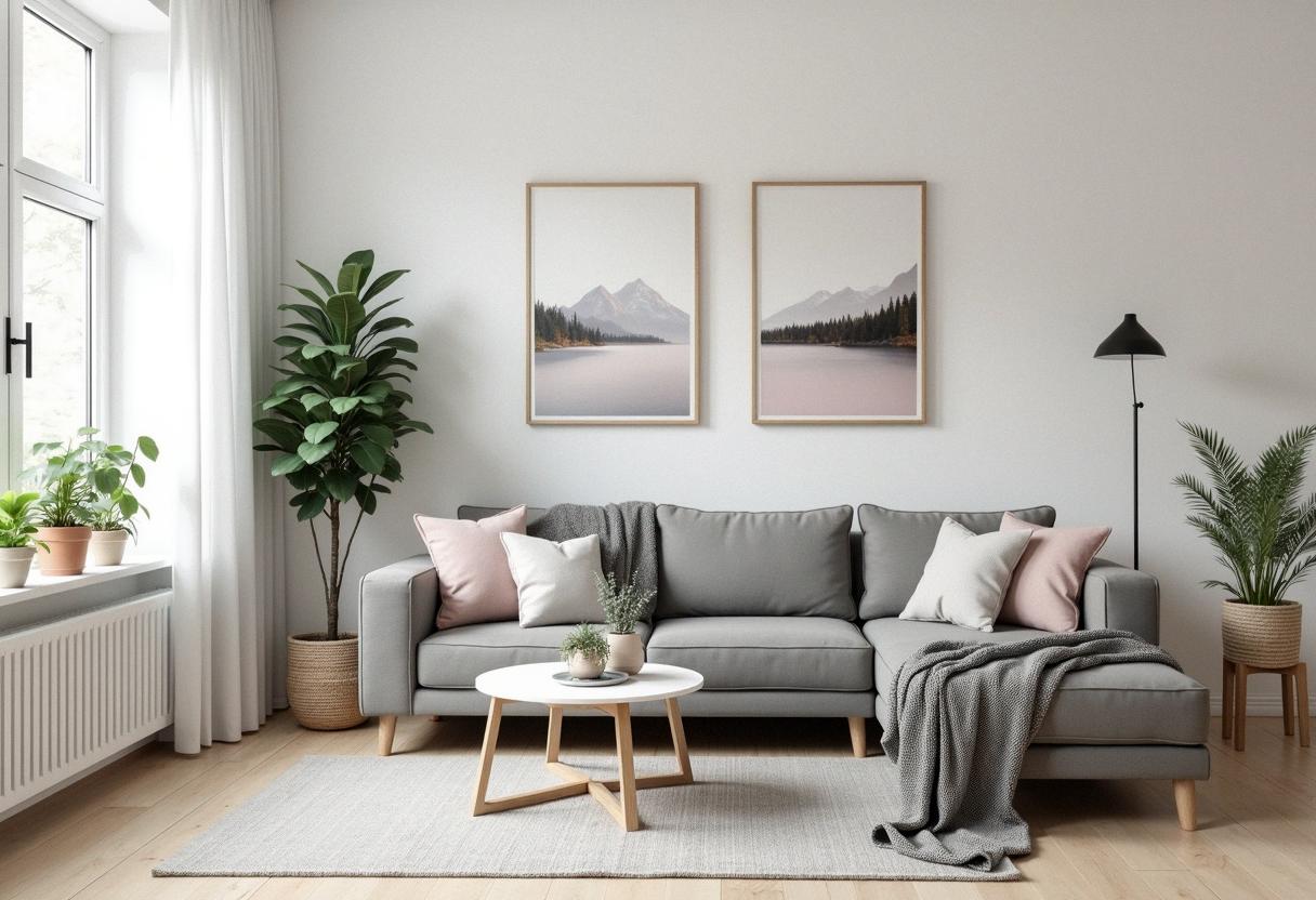 living room decor scandinavian