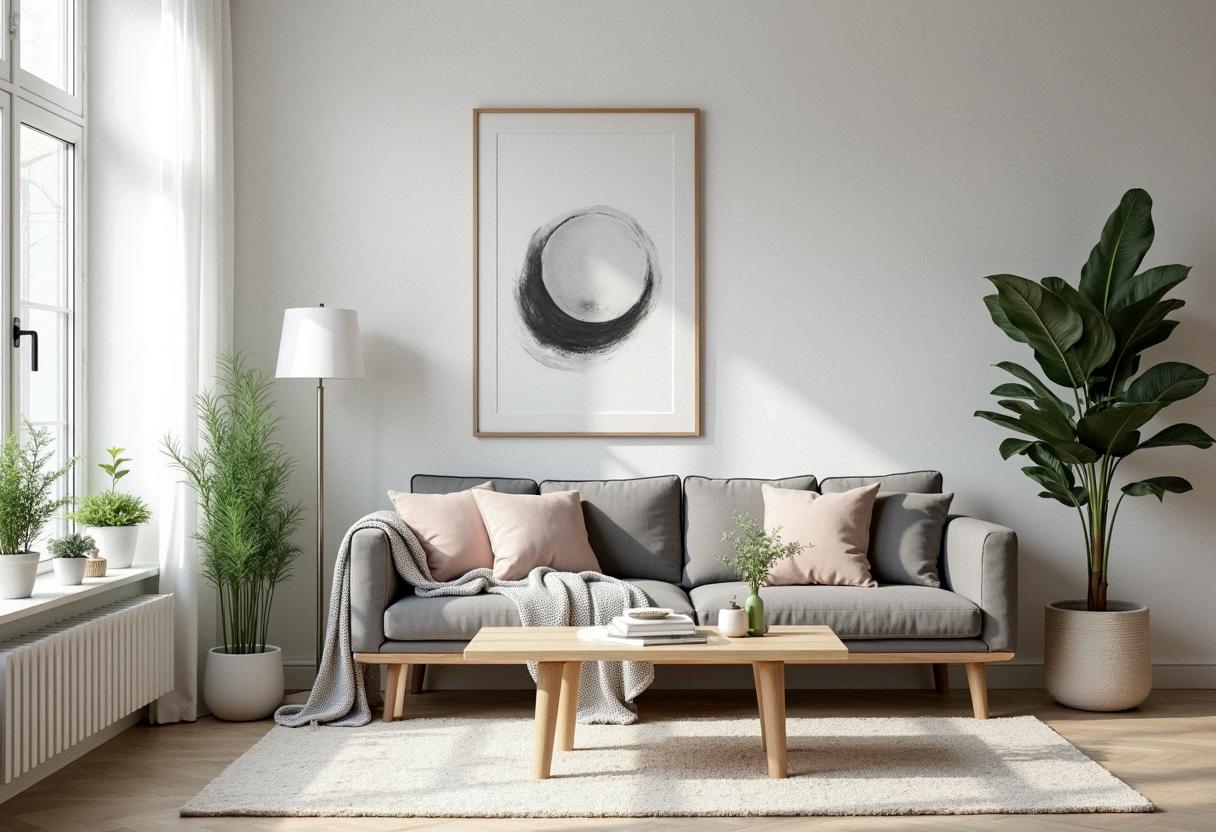 living room decor scandinavian