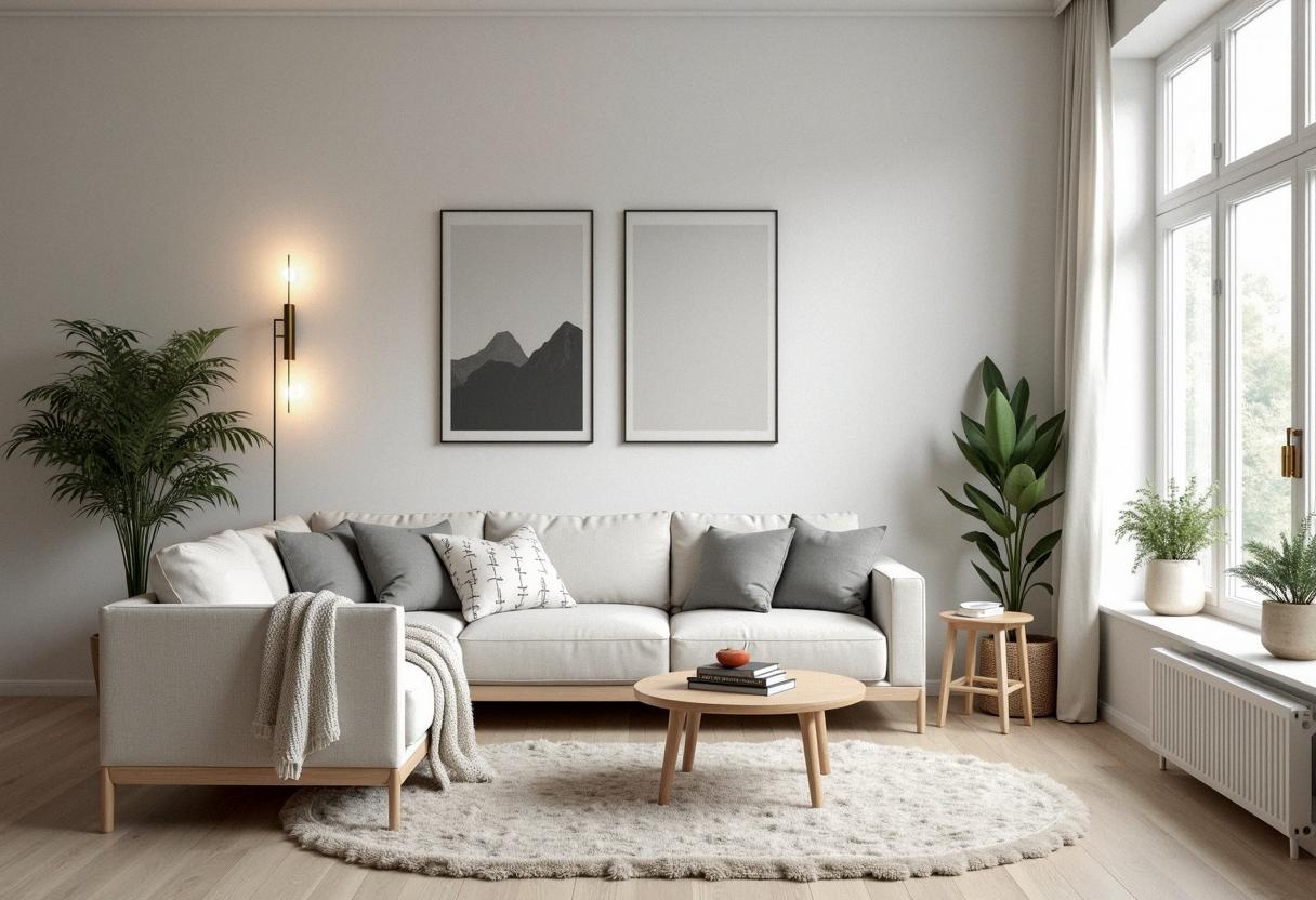 living room decor scandinavian