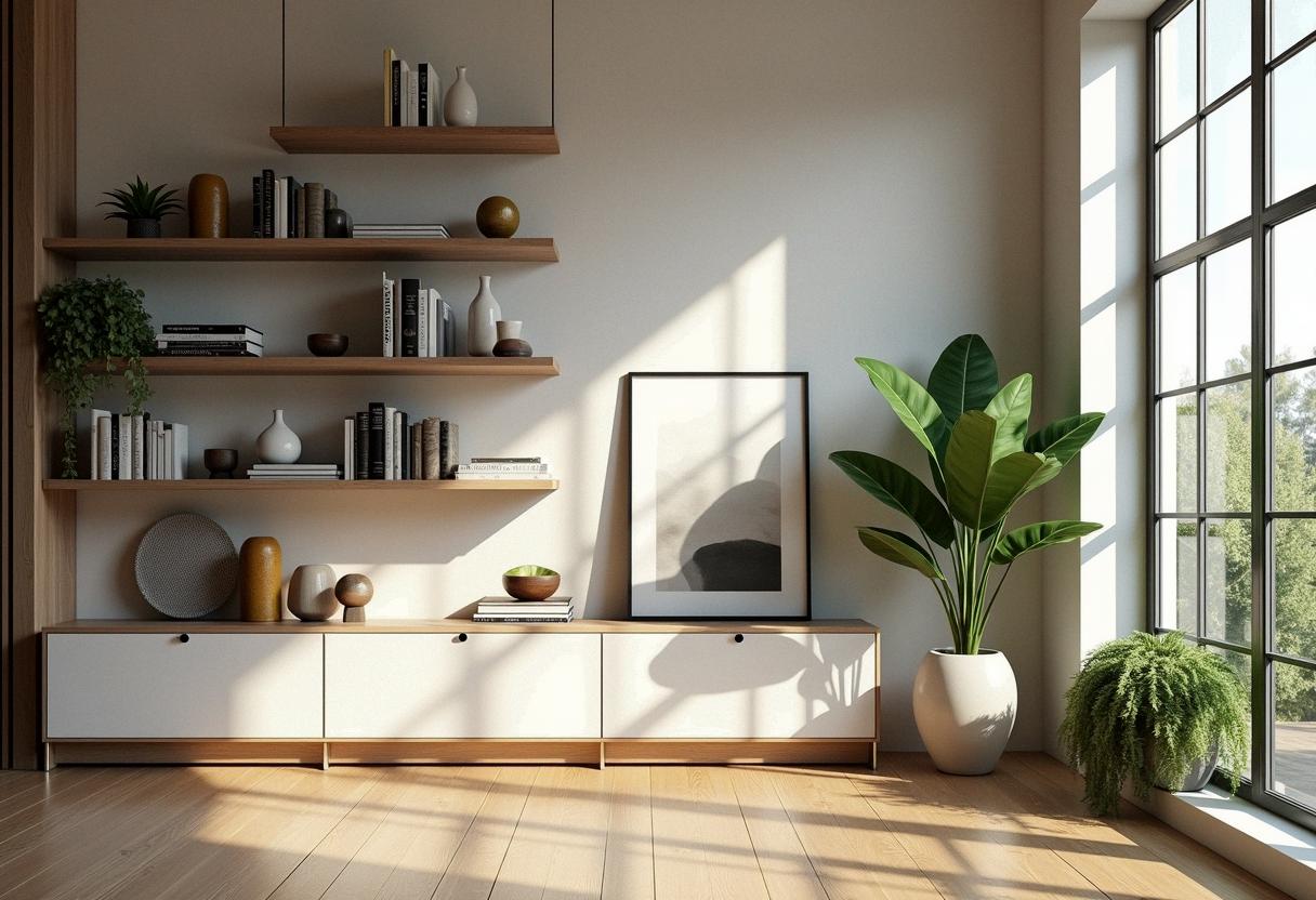 living room decor shelves