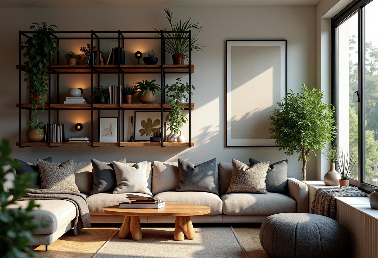 living room decor shelves