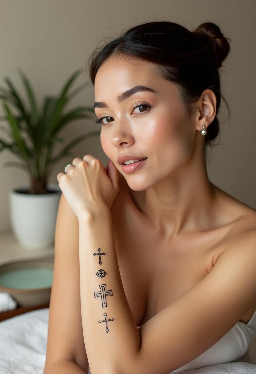 3 cross tattoo