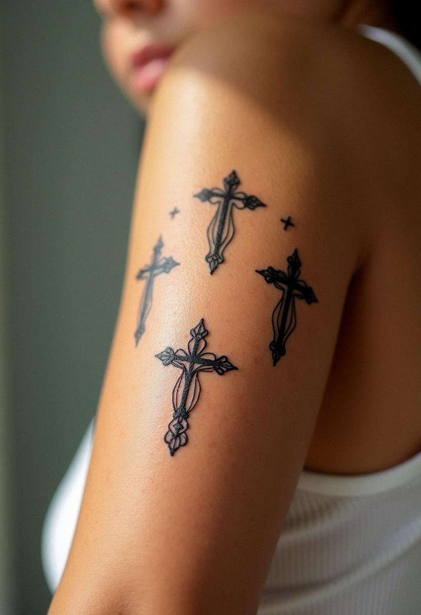 3 cross tattoo