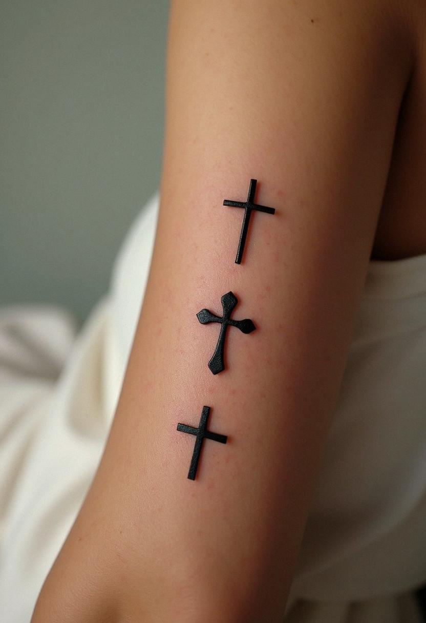 3 cross tattoo