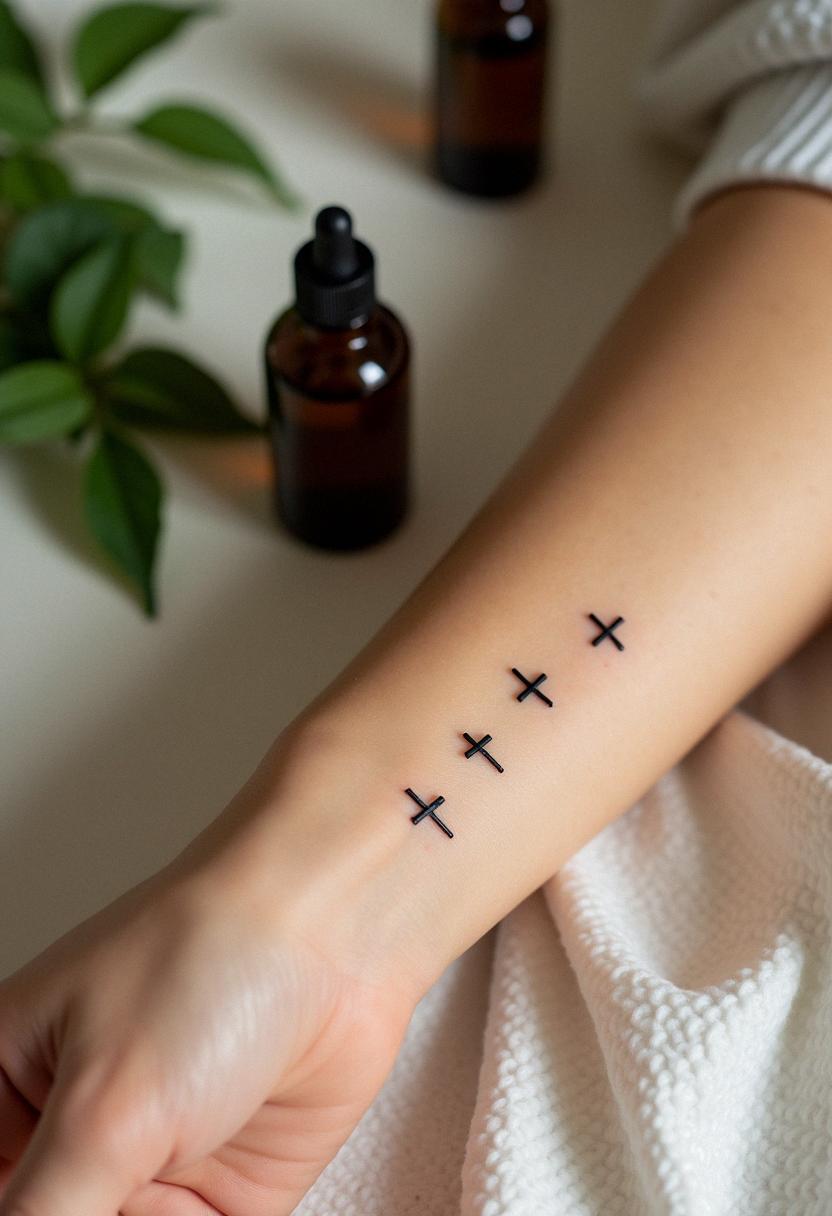 3 cross tattoo