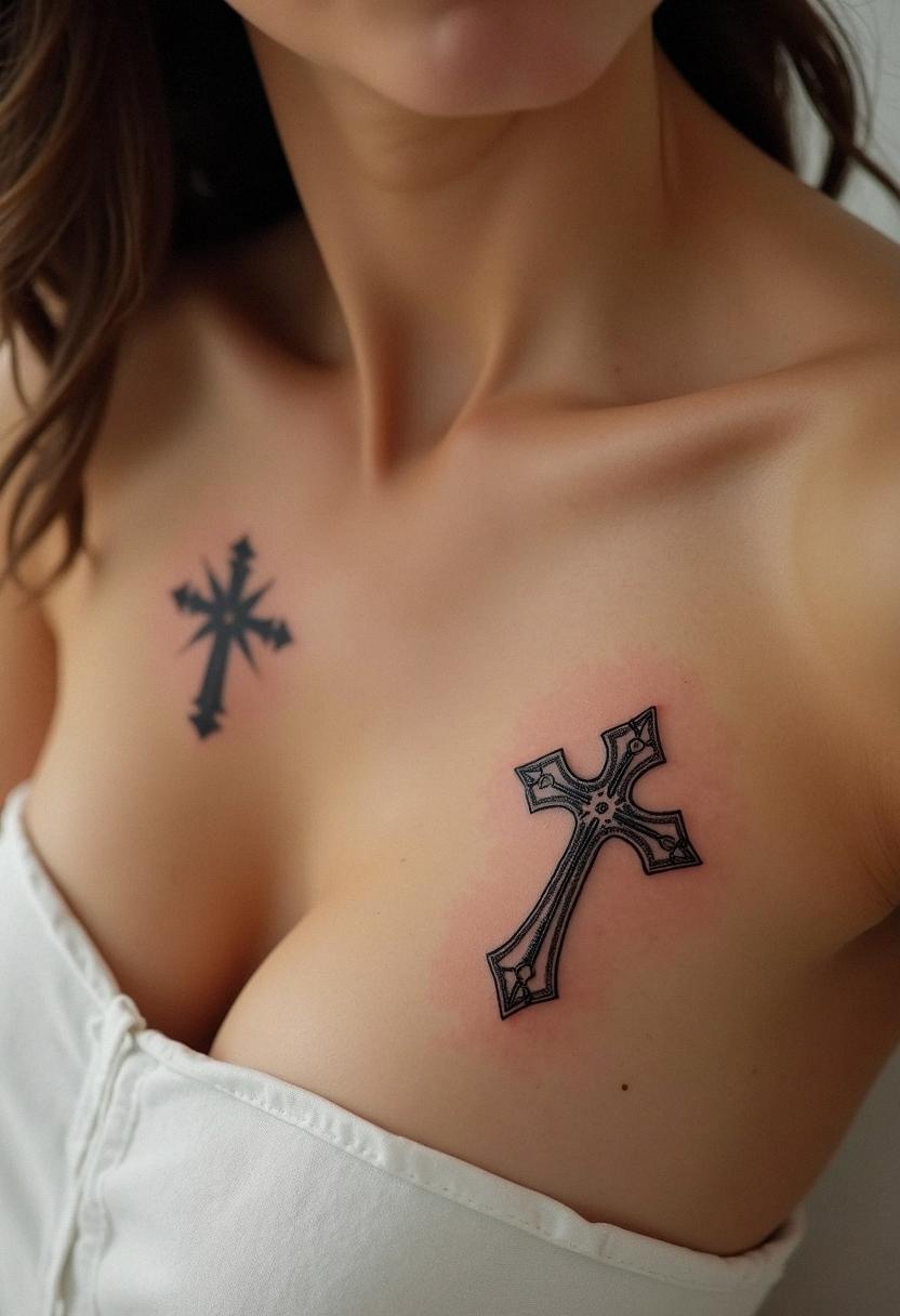 3 cross tattoo