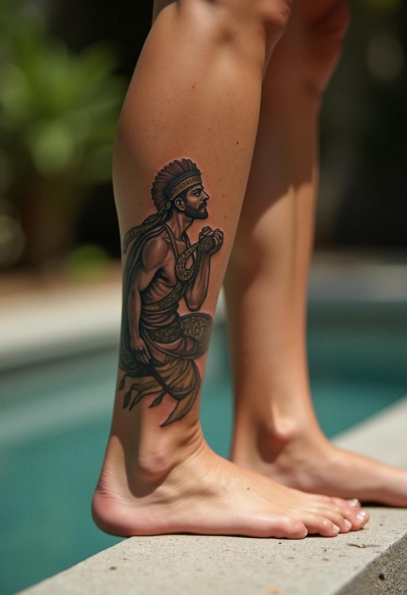 achilles tattoo