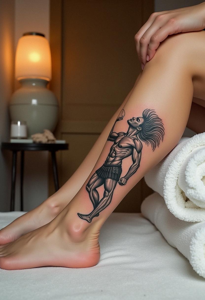 achilles tattoo