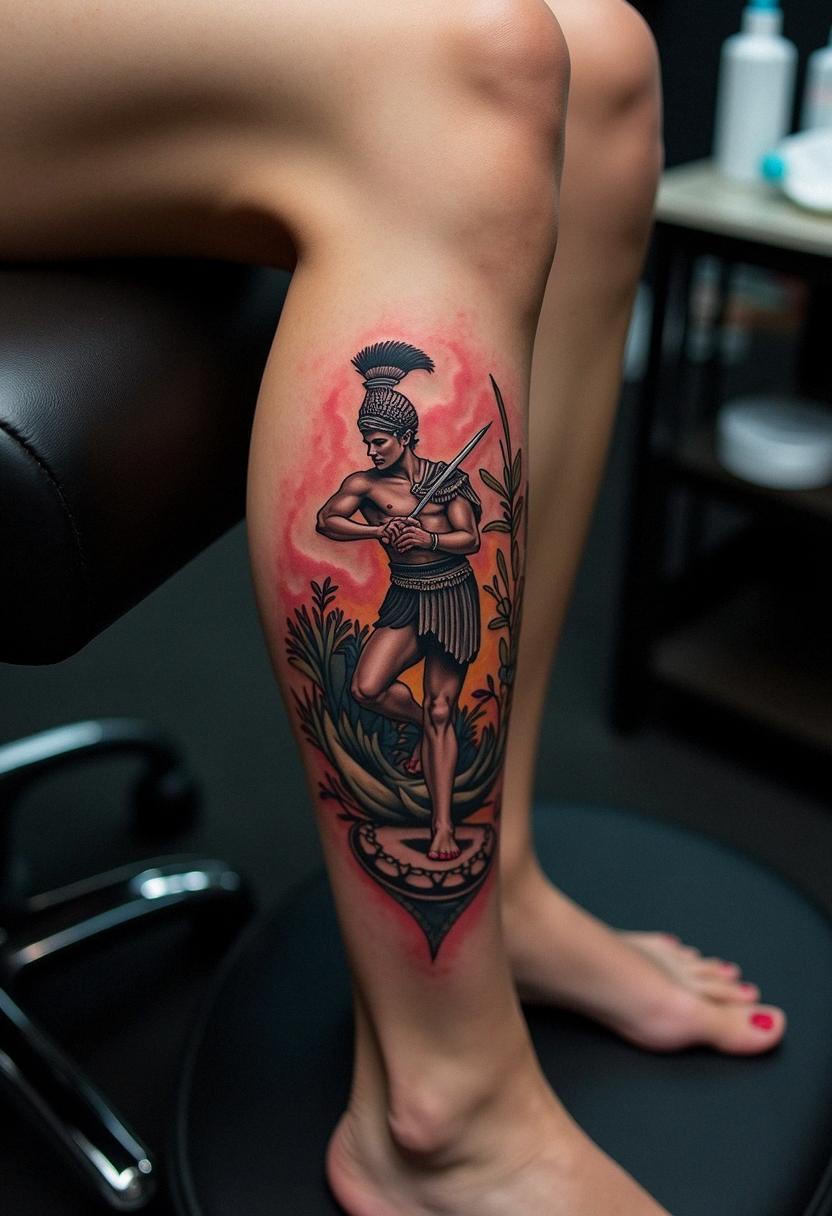 achilles tattoo