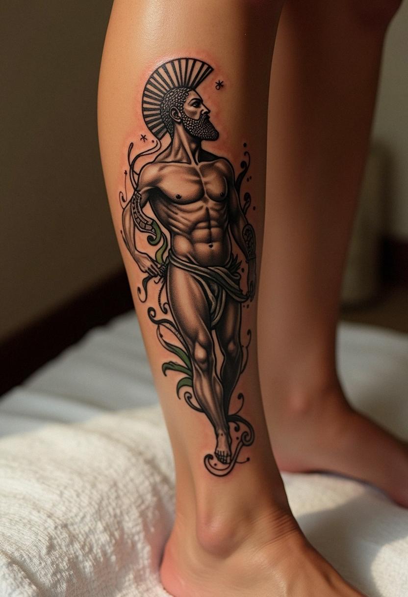 achilles tattoo