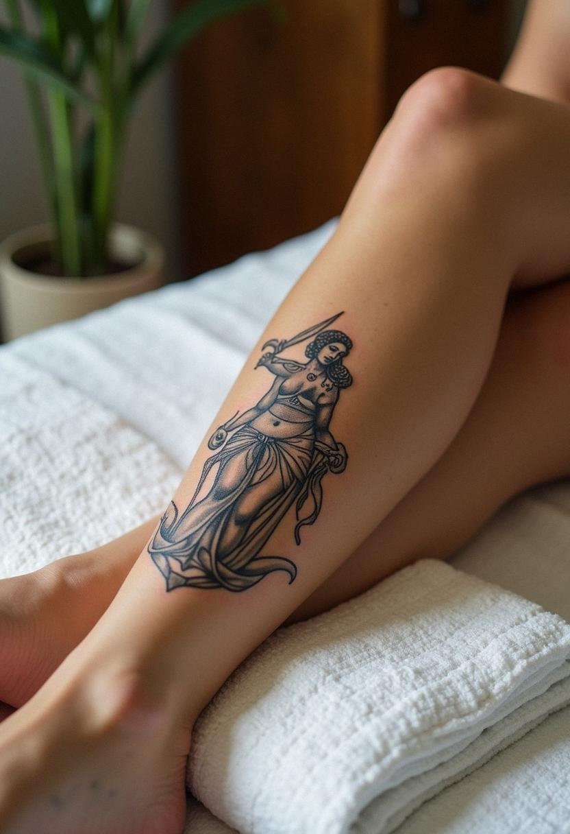 achilles tattoo