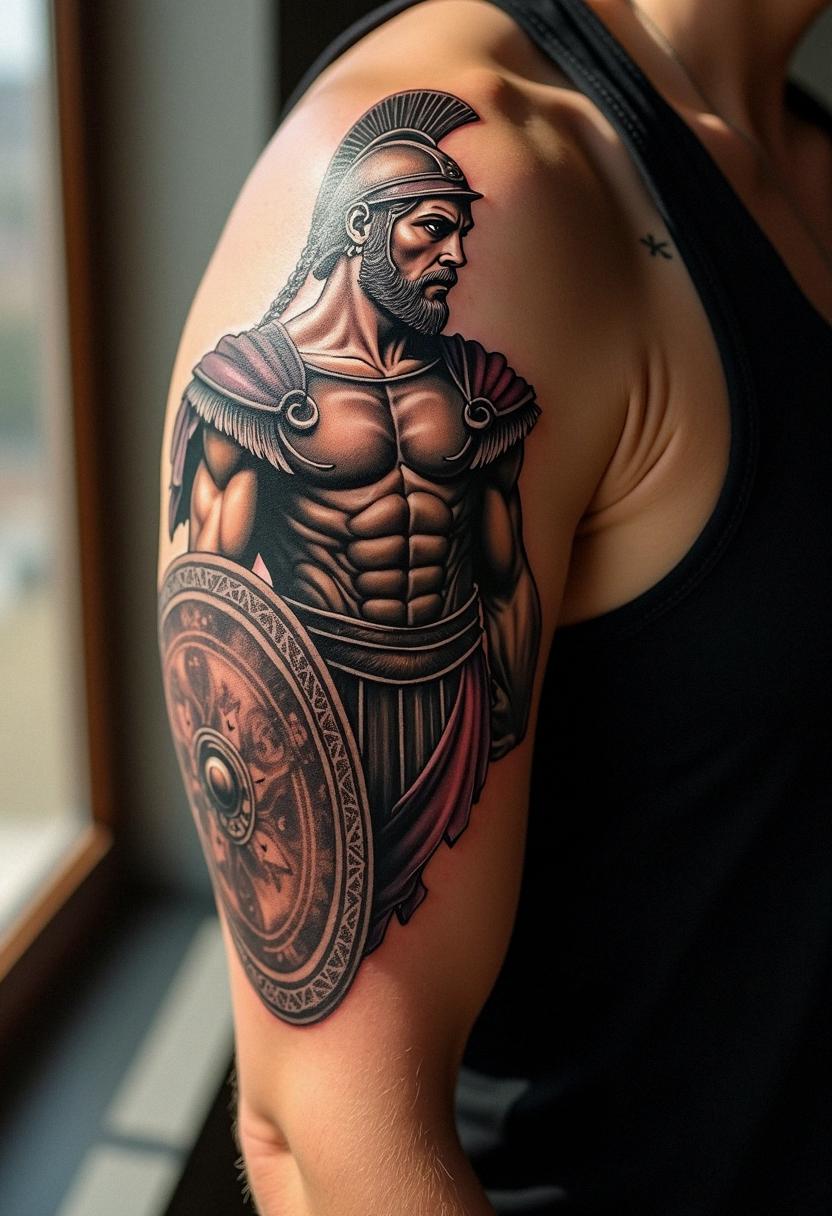 achilles tattoo
