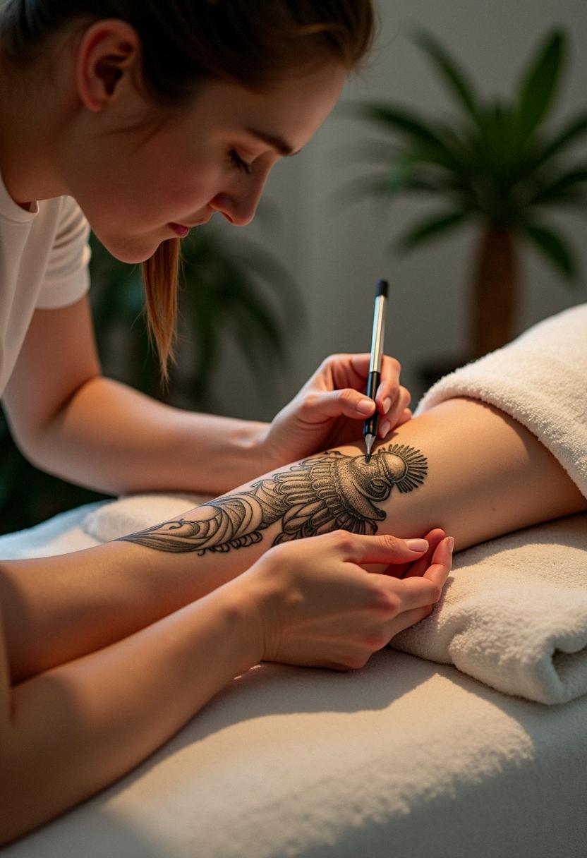 achilles tattoo