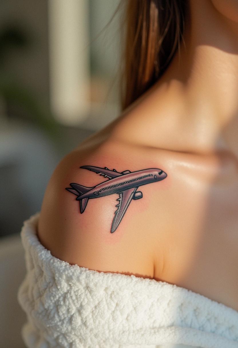 airplane tattoo