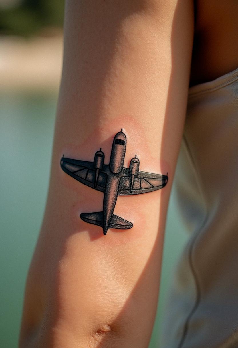 airplane tattoo
