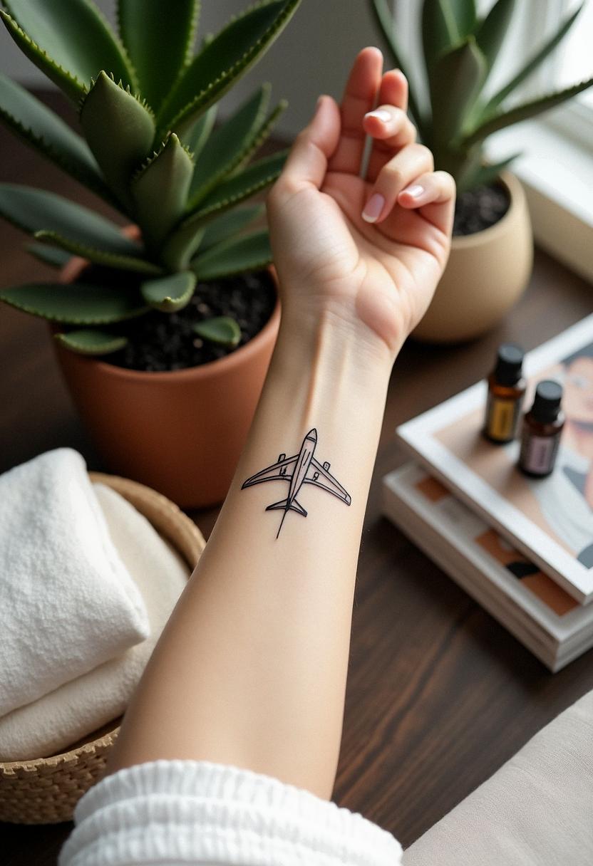 airplane tattoo