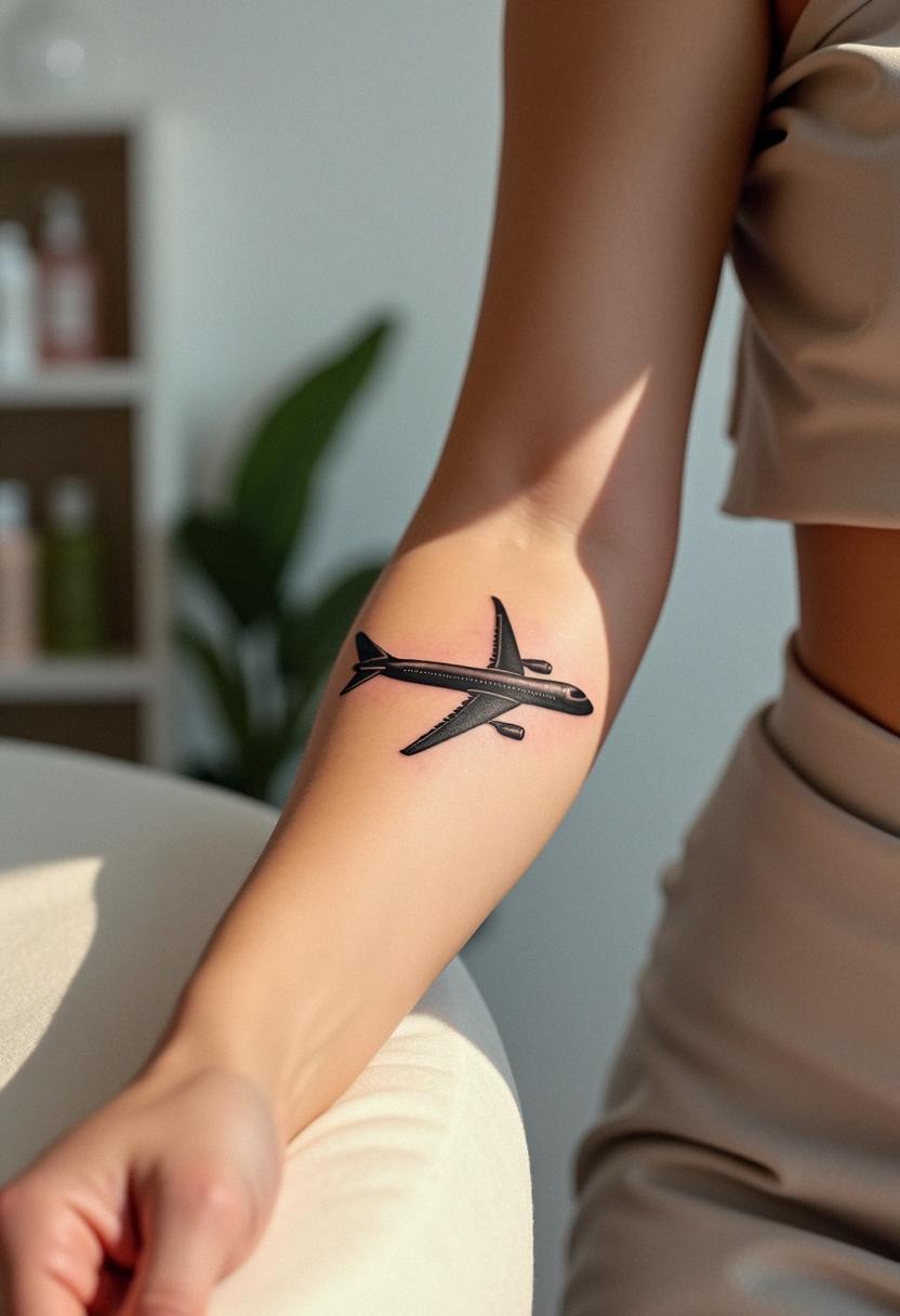 airplane tattoo