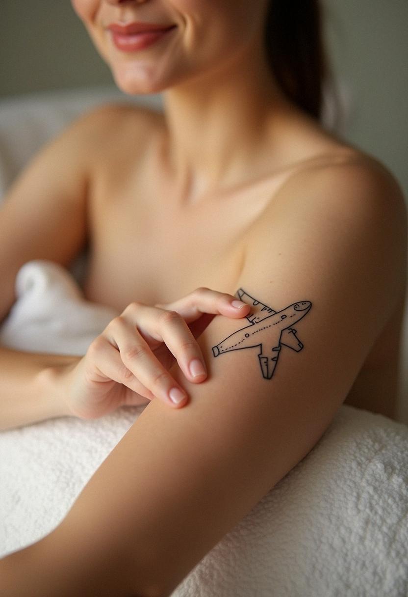 airplane tattoo