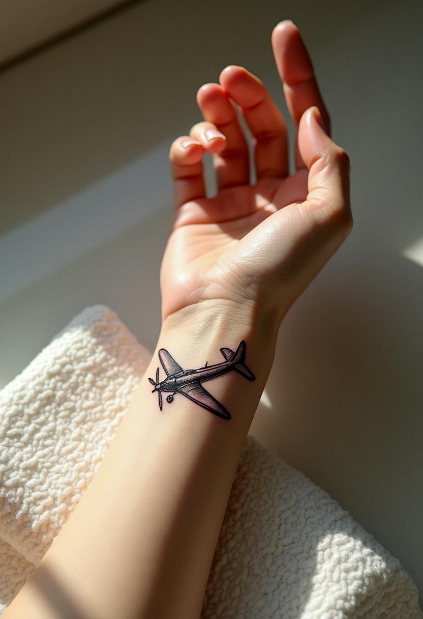 airplane tattoo
