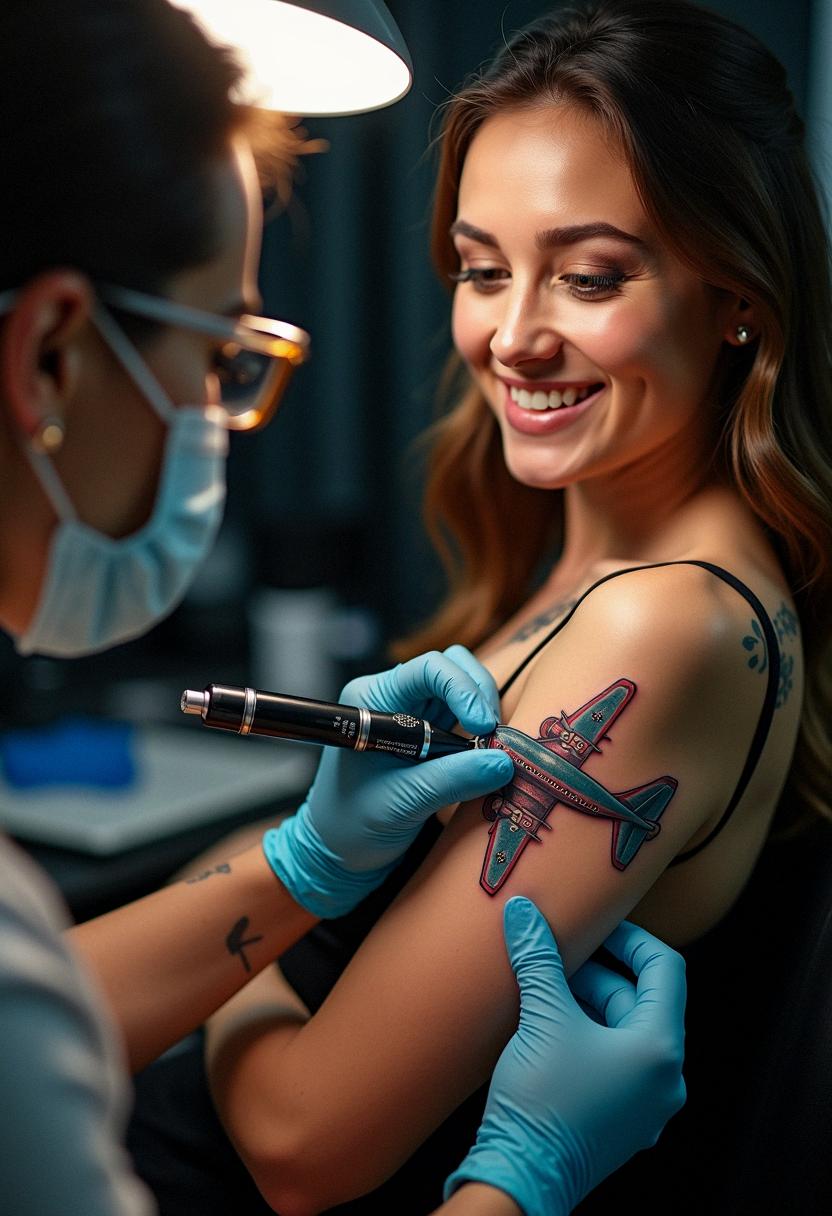 airplane tattoo