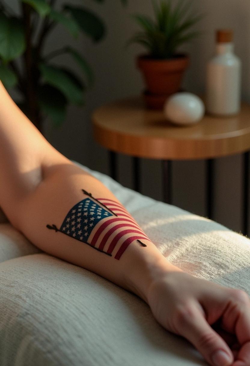 american flag tattoo