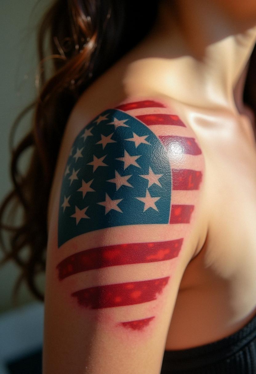 american flag tattoo