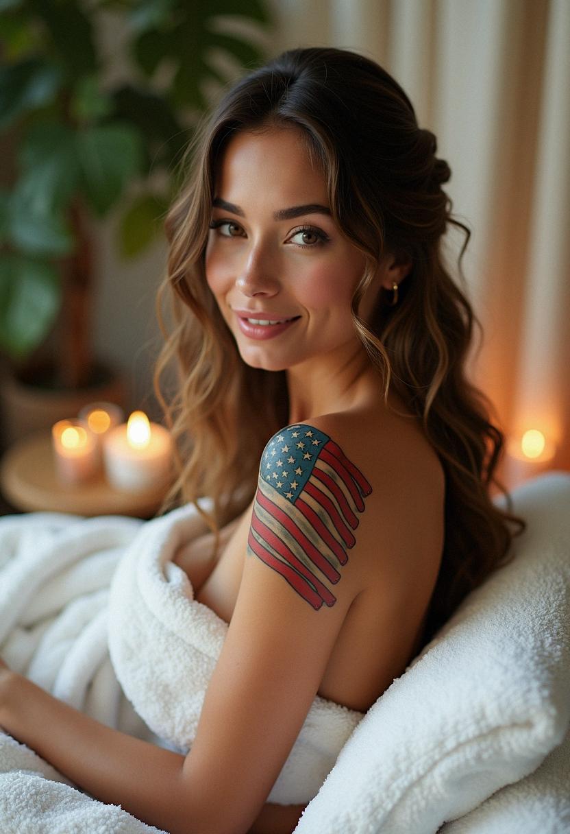 american flag tattoo