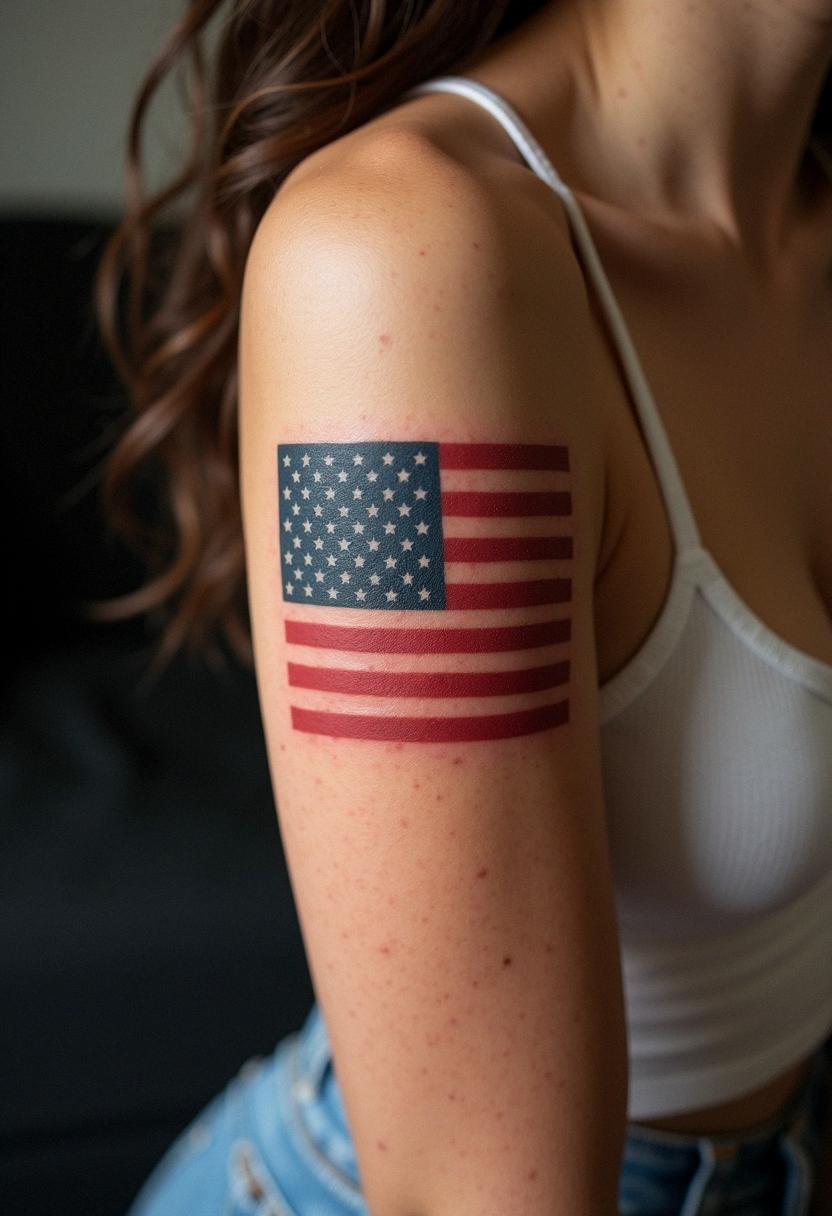 american flag tattoo
