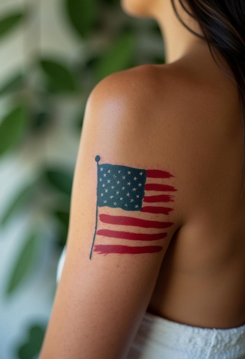 american flag tattoo