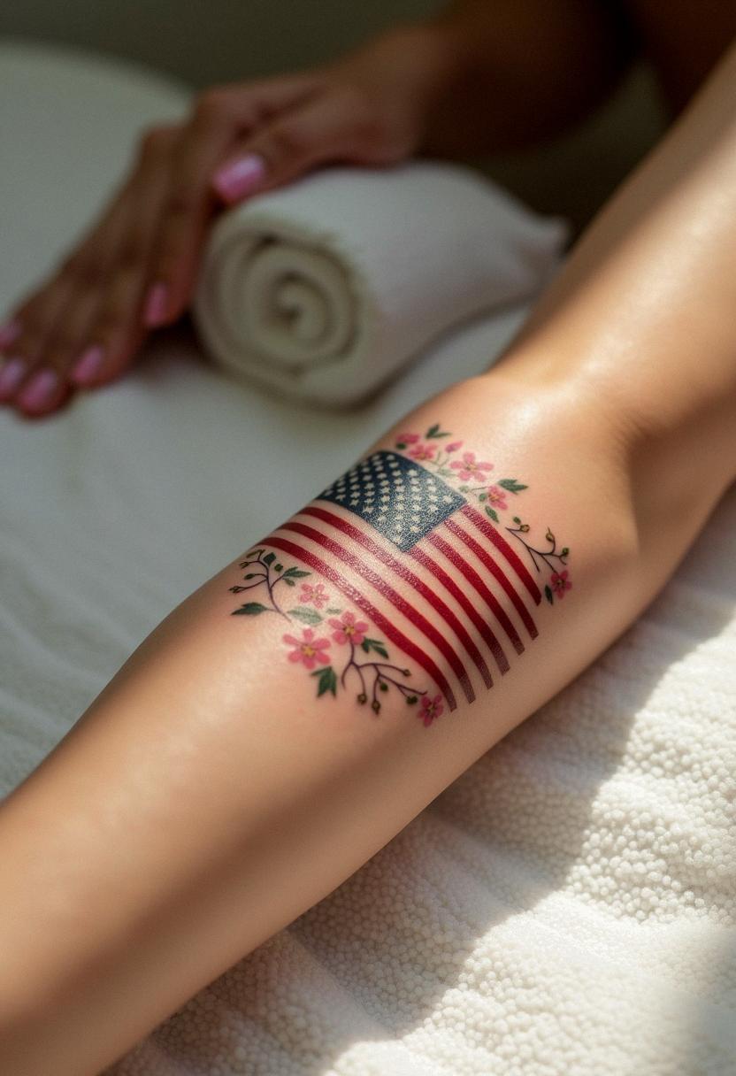 american flag tattoo