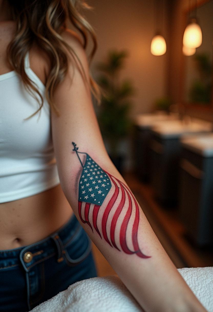american flag tattoo