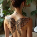 Angel Wings Tattoo On Back 00001