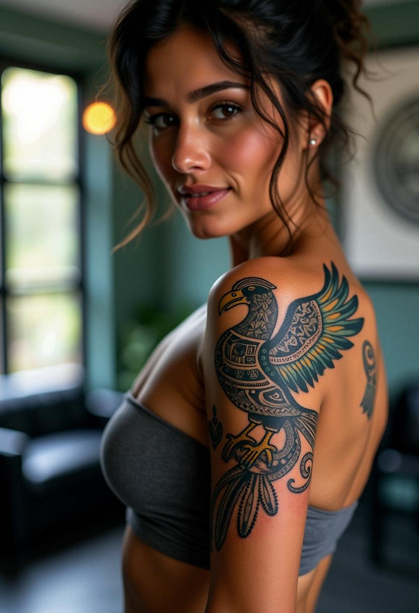 aztec eagle warrior tattoo