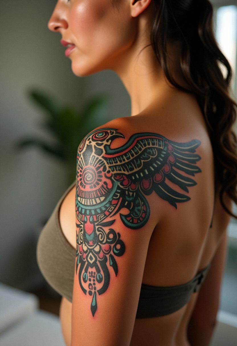aztec eagle warrior tattoo