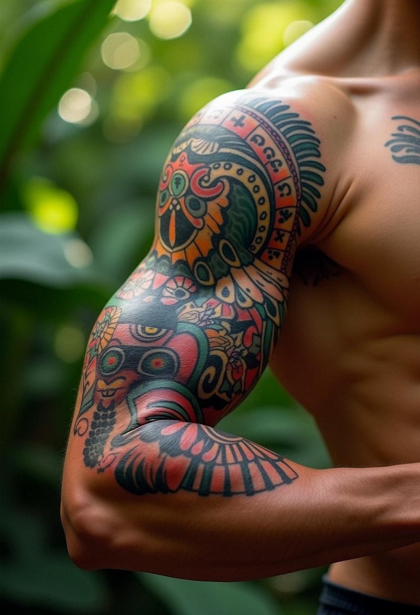 aztec eagle warrior tattoo