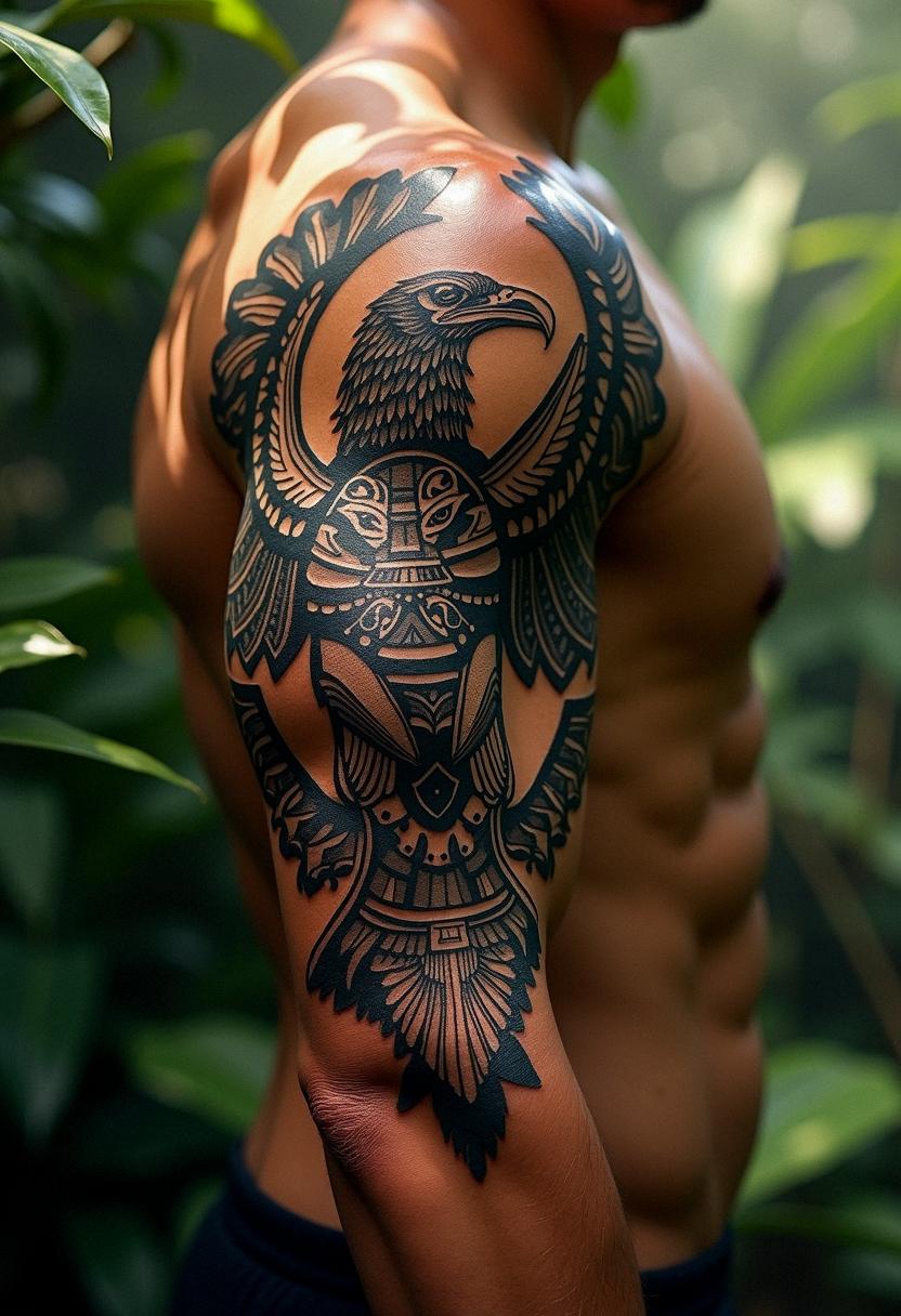 aztec eagle warrior tattoo