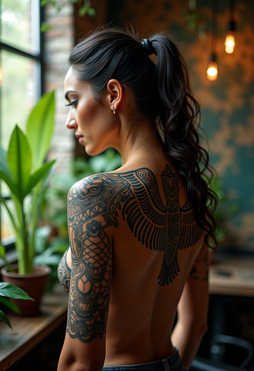 aztec eagle warrior tattoo